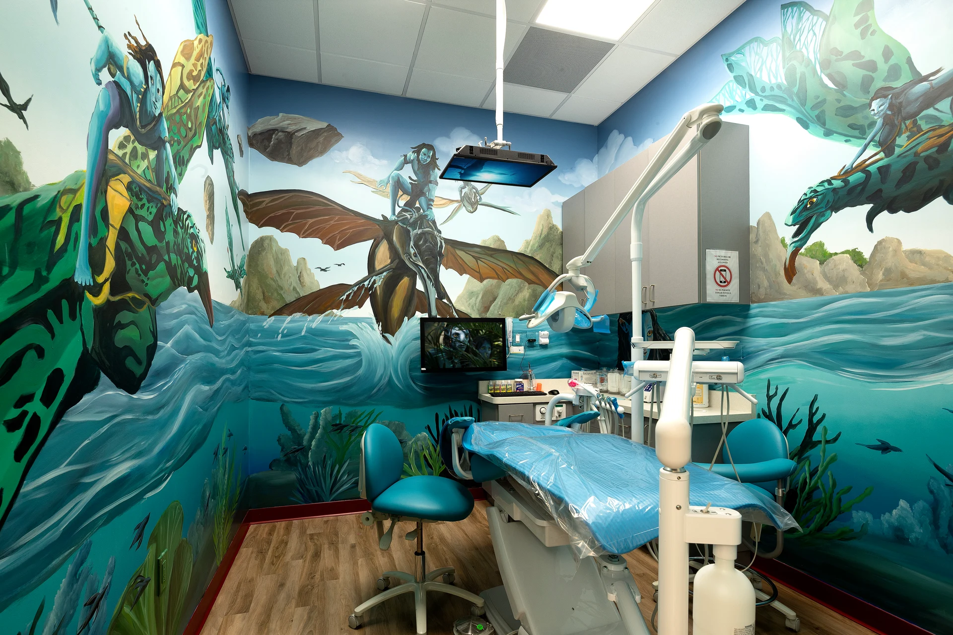 Super Kids Dental themed office space 9